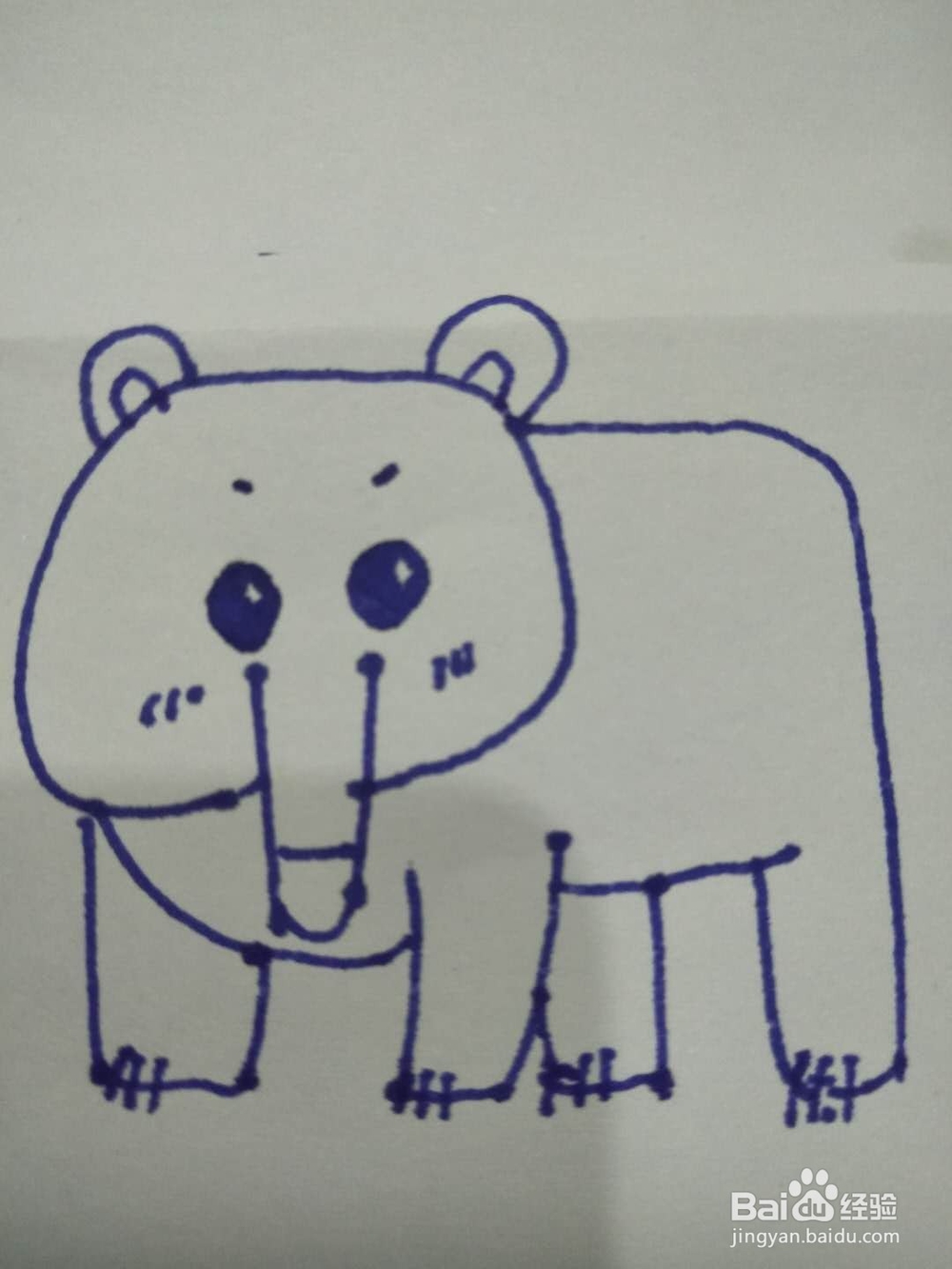 简笔画之小熊