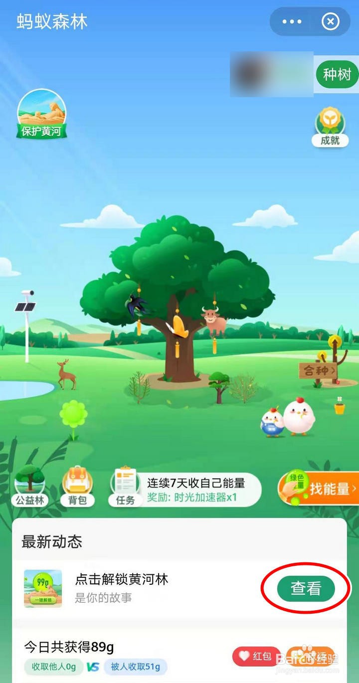 如何在蚂蚁森林我要画黄河中浇水解锁贴图