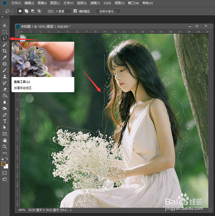 PS利用抽出工具抠图照片中人物头发丝