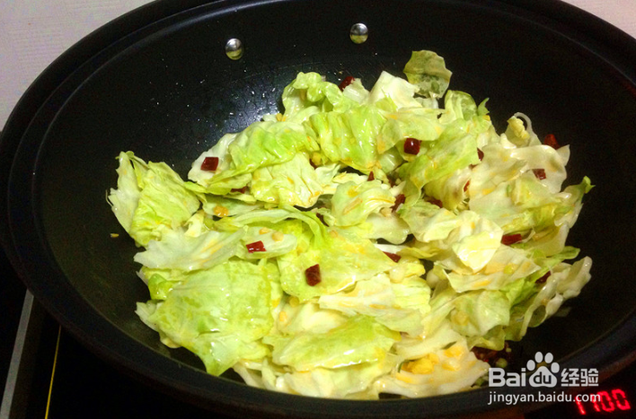 酸辣手撕包菜的做法