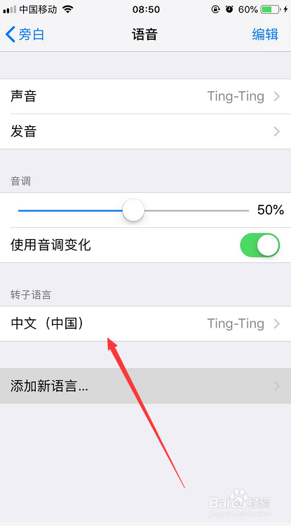 iPhone手机怎么打开旁白朗读功能