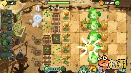 【图文】安卓ios《植物大战僵尸2》狂野西部第三