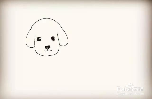 可爱的卡通小狗简笔画怎么画呢