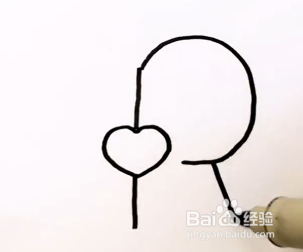 儿童手工简笔画---表情包相亲相爱的小人怎么画