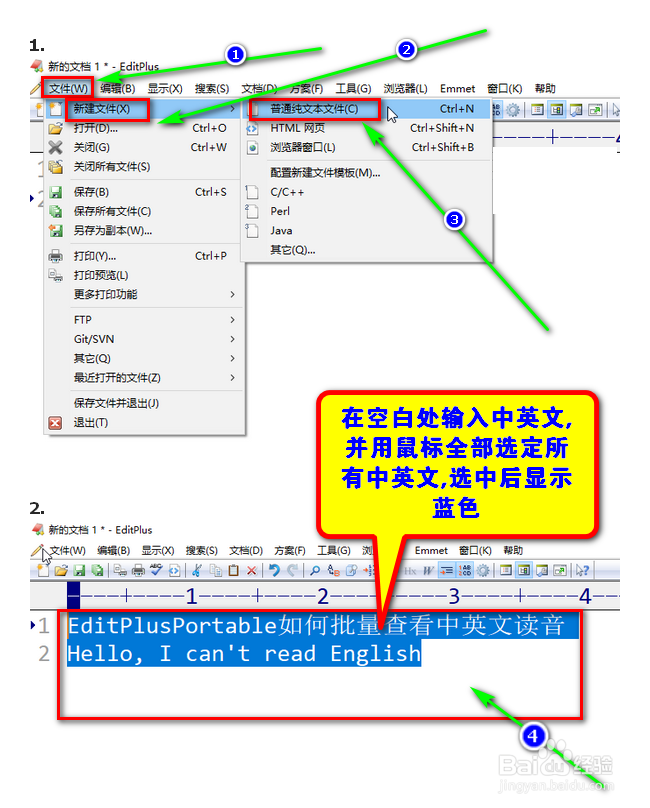 EditPlusPortable如何批量查看中英文读音