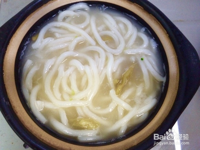 虾仁卤蛋乌冬面的做法