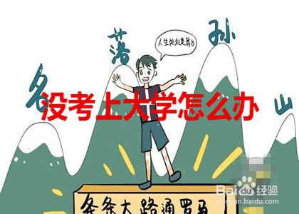 没考上大学怎么办