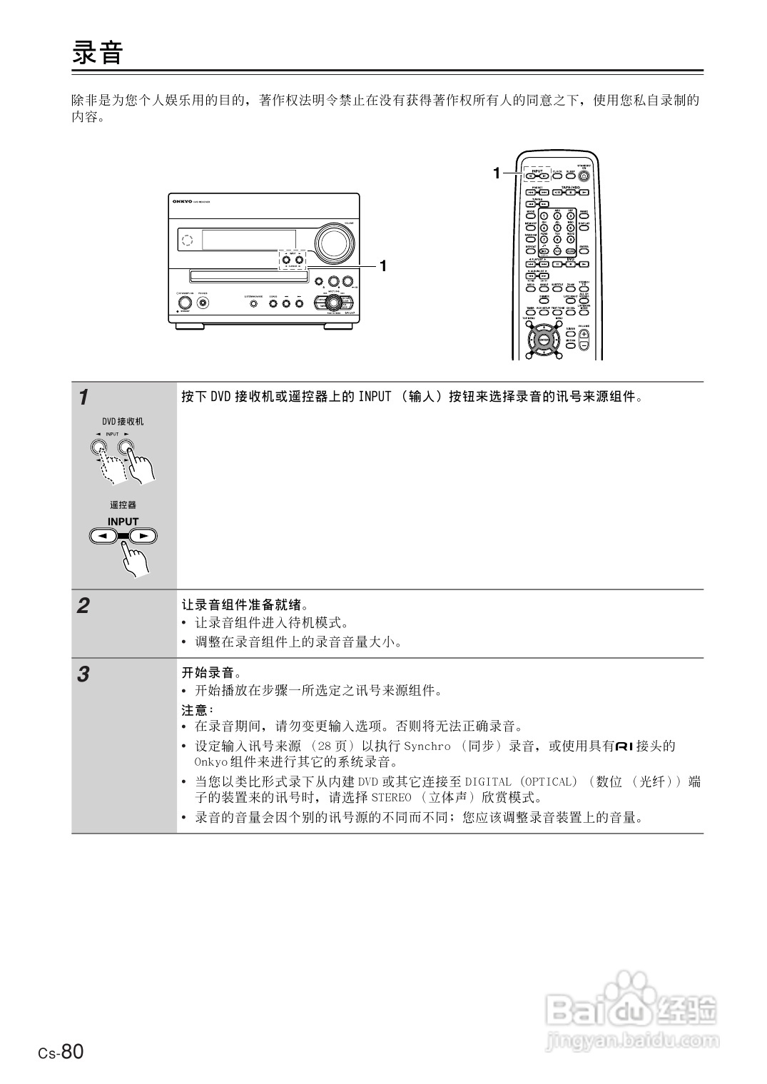 ONKYO DR-UN7DVD接收机说明书:[4]