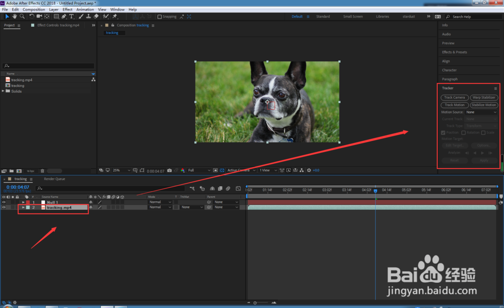 ae跟踪运动怎么用
