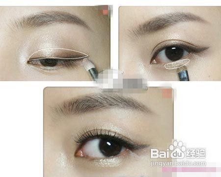 双眼皮大眼妆的画法