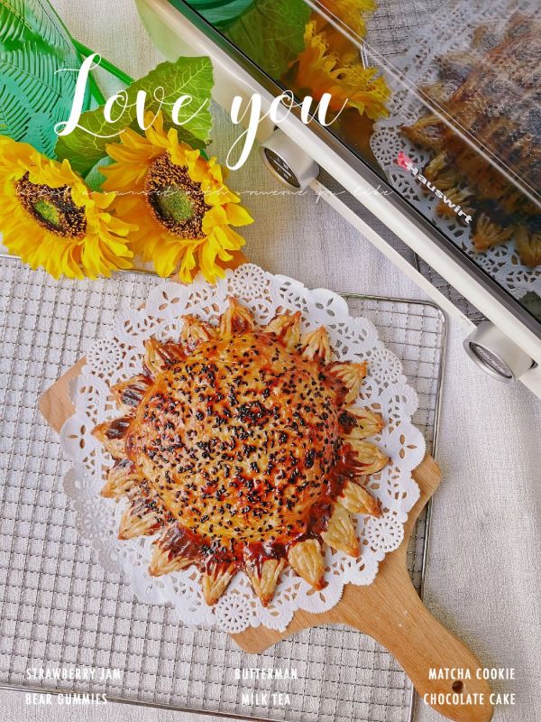 芒果向日葵手抓饼