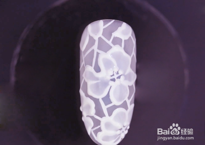 怎样做半透浮雕花美甲？