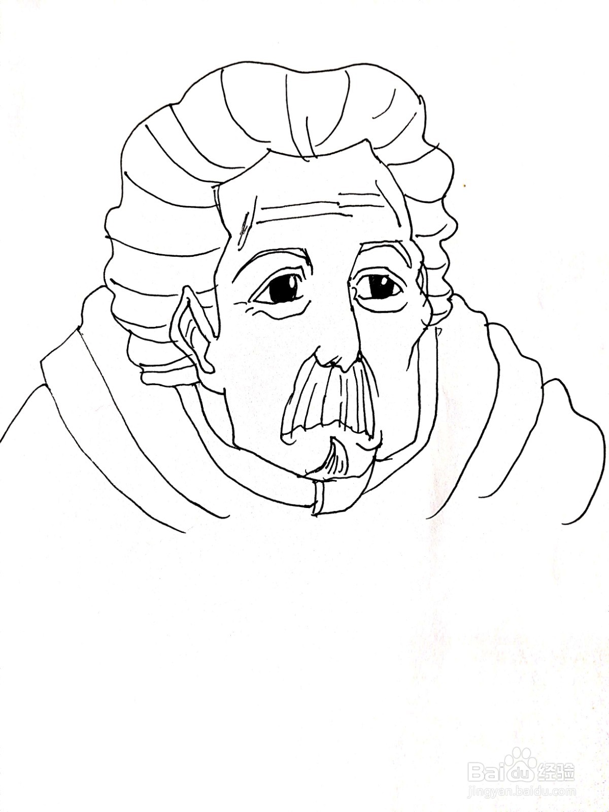 《死神》系列之石田宗弦简笔画