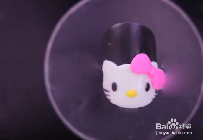 怎样做KT猫咪美甲？