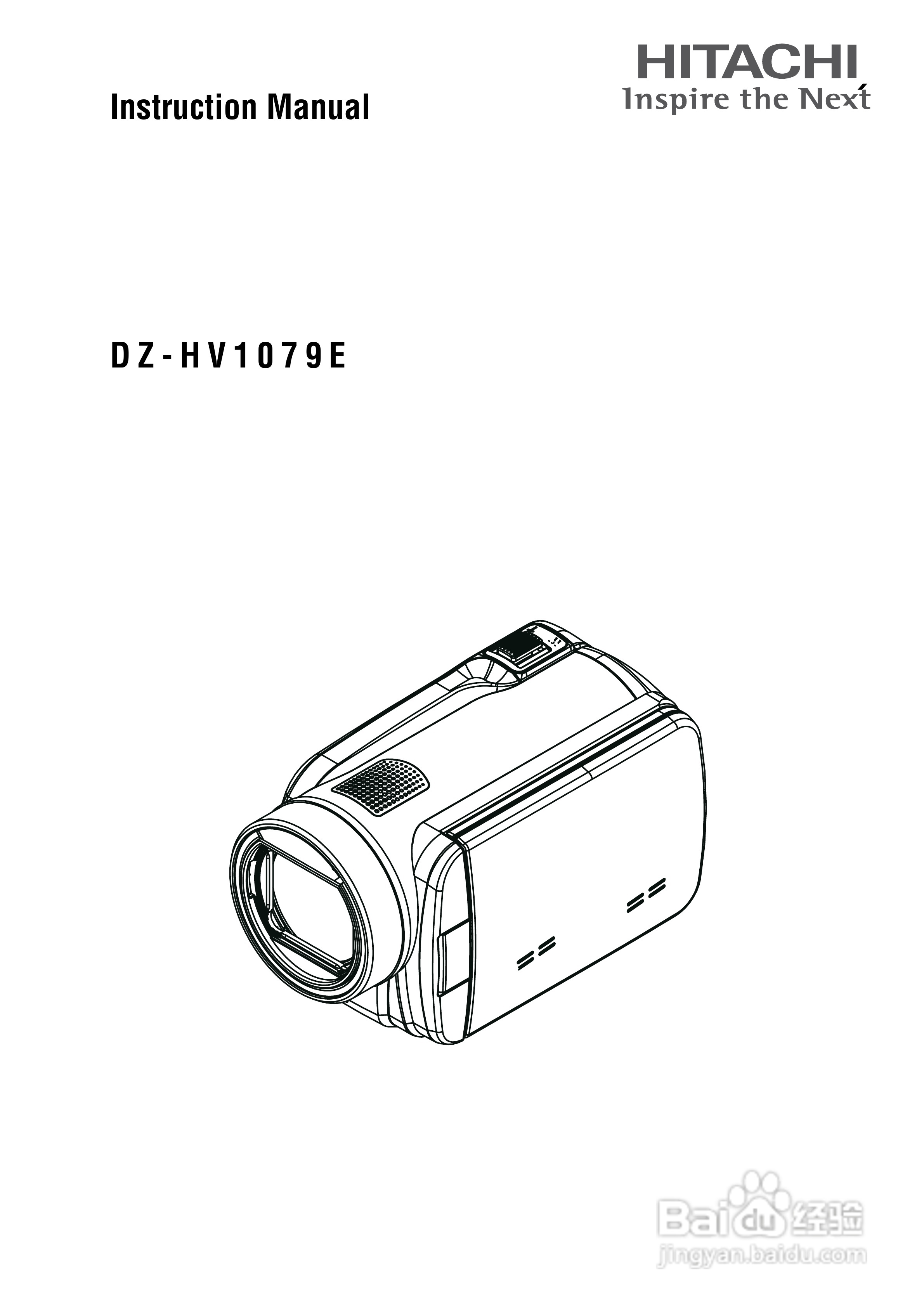 日立DZ-HV1079E数码摄像机说明书:[1]