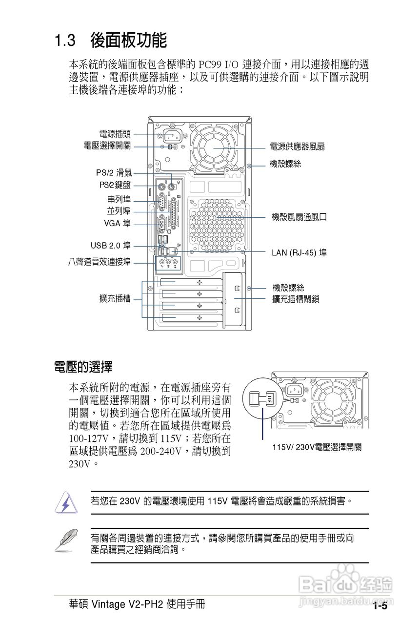 华硕 Vintage V2-PH2桌上电脑使用手册:[2]