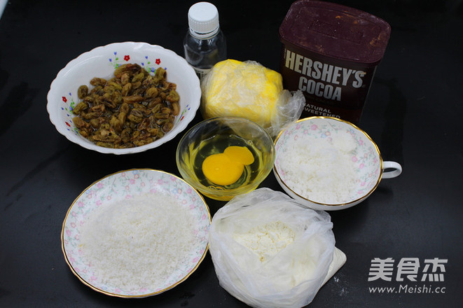 朗姆酒葡萄干椰蓉饼干