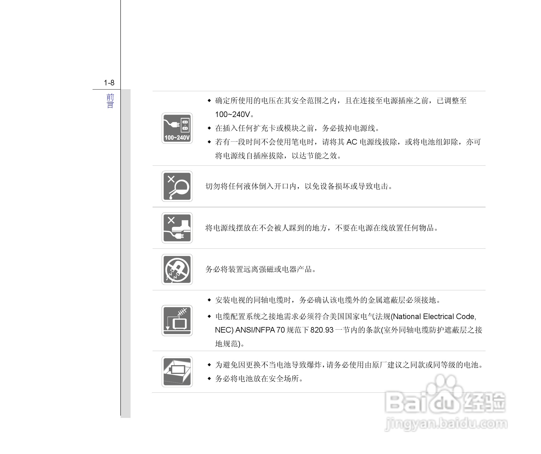 微星MSI CX640MX笔记本电脑使用说明书:[1]