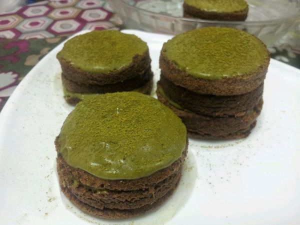 抹茶戚风慕司蛋糕