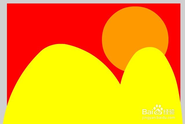 flash画红日出现的简单背景