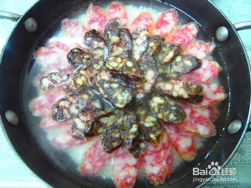 简单版的腊肠煲饭