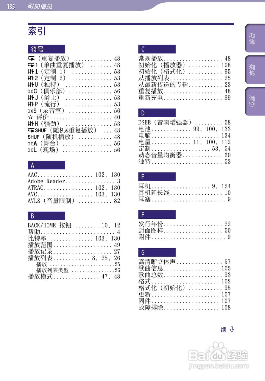 SONY索尼NW-A805数码影音使用说明书:[14]