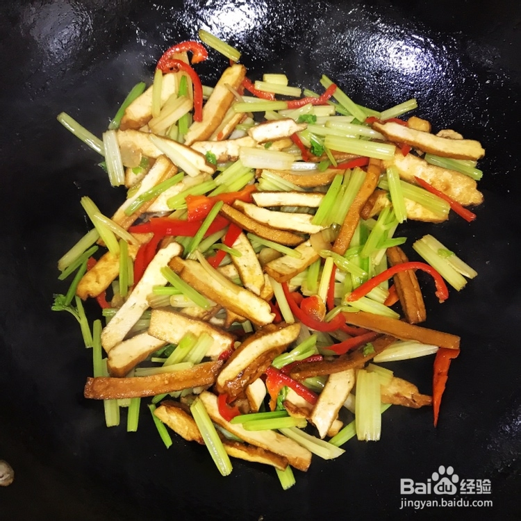 适合懒人做的香干炒芹菜
