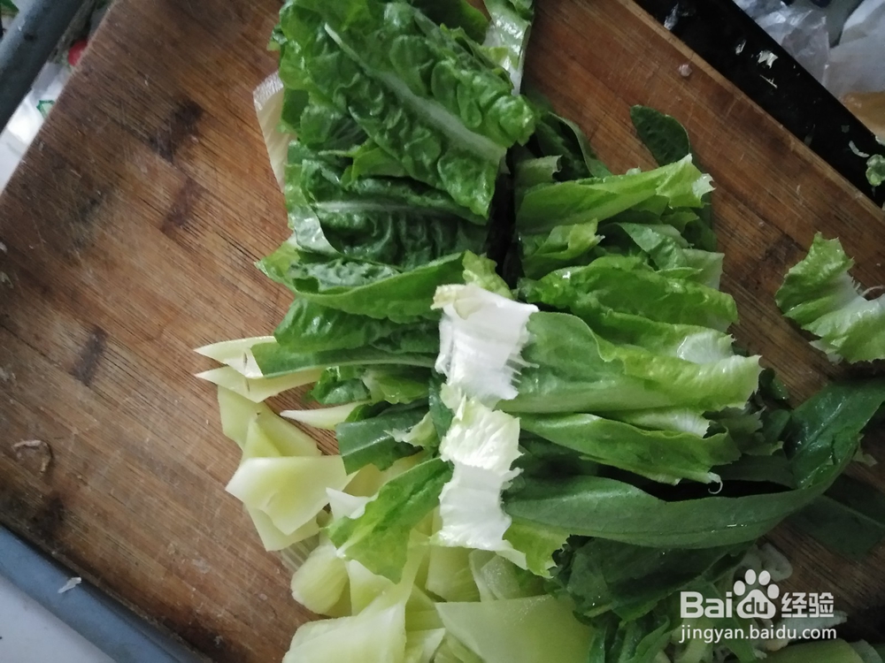 清蒸莴笋片和叶子