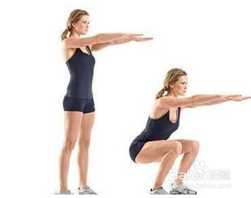 徒手深蹲的动作