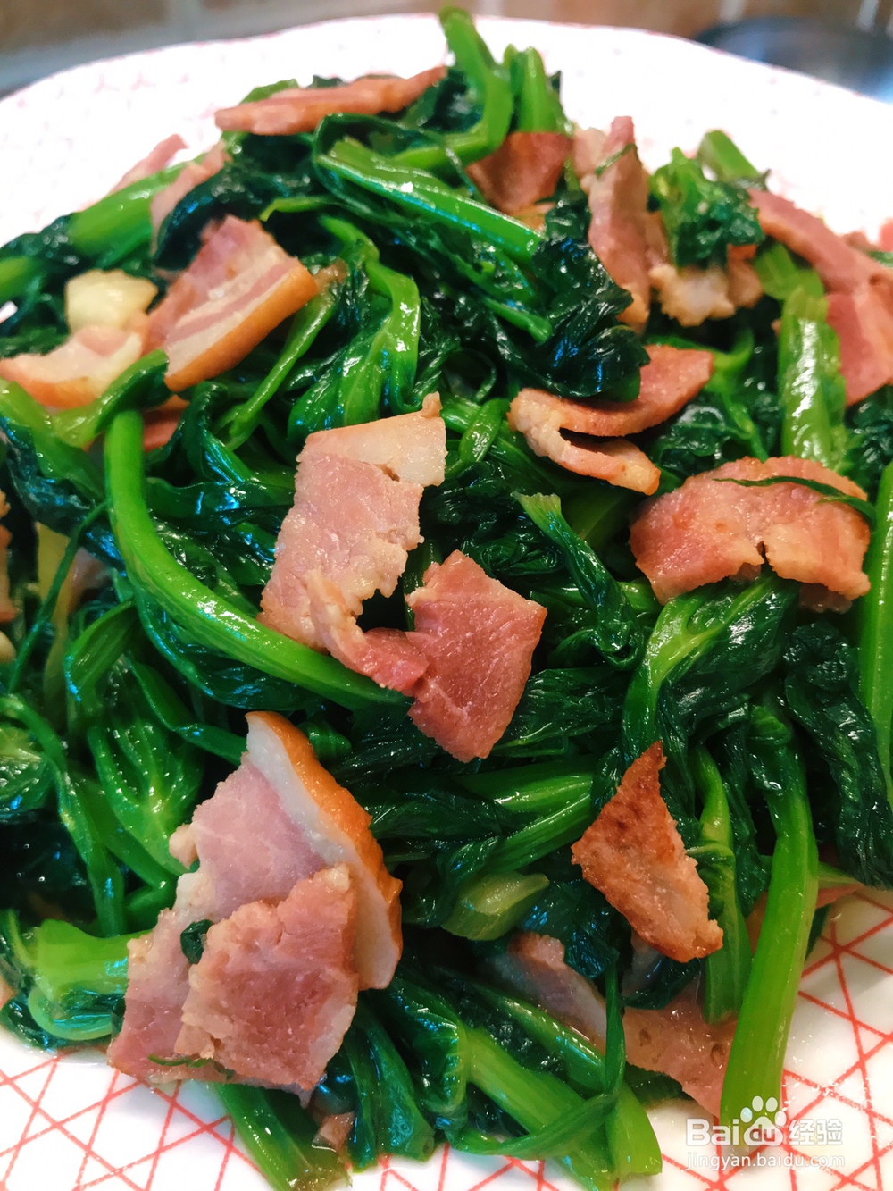 不会剩的培根炝豌豆尖满口