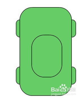 flash绘制一辆俯视的卡通车子