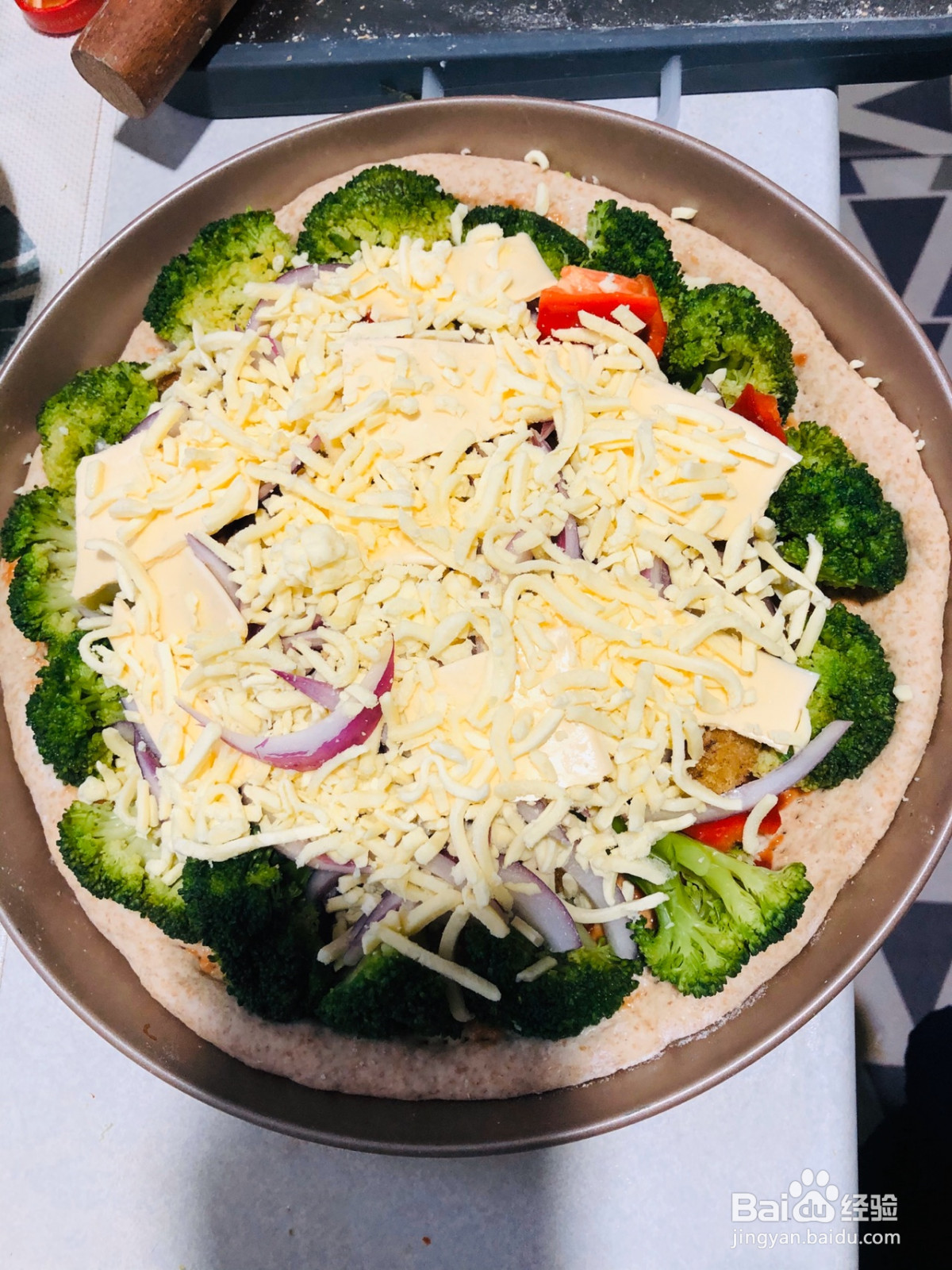 全麦鸡柳披萨的做法