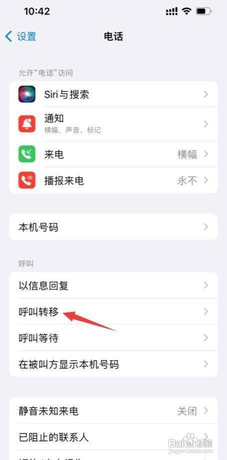 iPhone手机如何设置来电呼叫转移功能呢