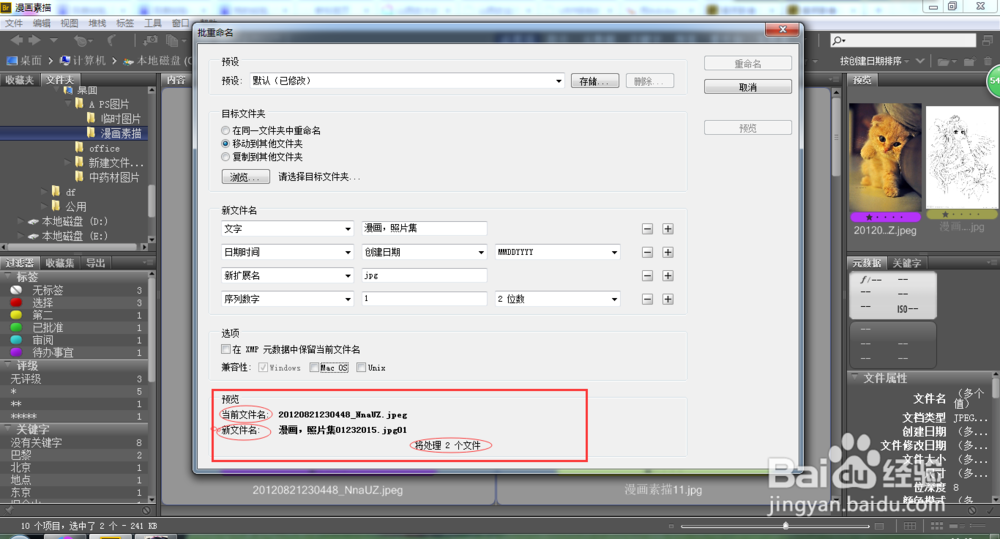 Adobe--Bridge cs6 使用攻略：[5]批重命名