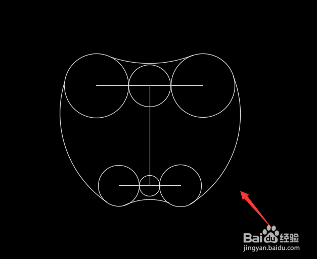 如何用CAD画苹果logo