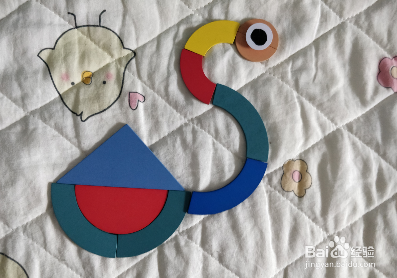 站着的火烈鸟用幼儿积木怎么拼？