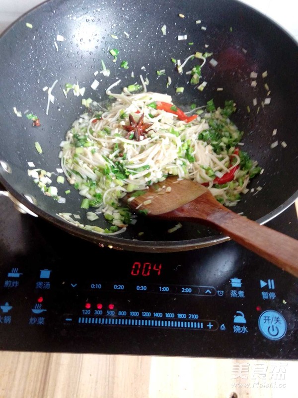 清炒金针菇的做法