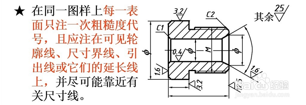 9-4 零件图中的技术要求(表面粗糙度)