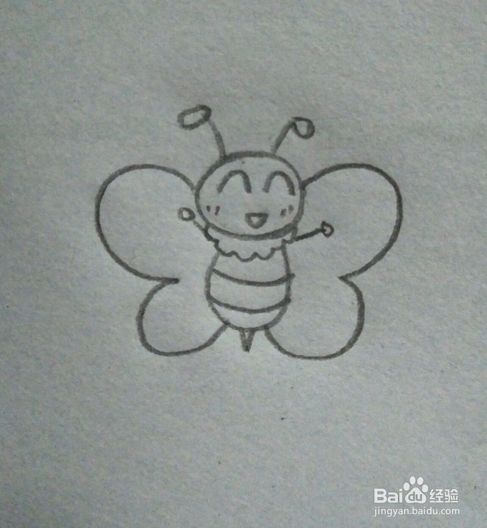 怎么画小蜜蜂