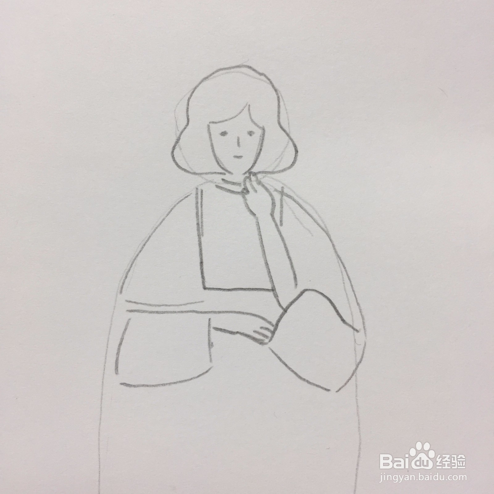 简笔画手绘女孩人物设计教程