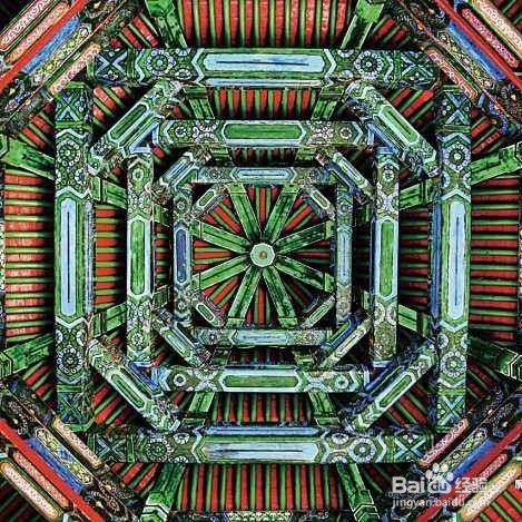 中国传统古建筑中藻井式天花的形式和种类