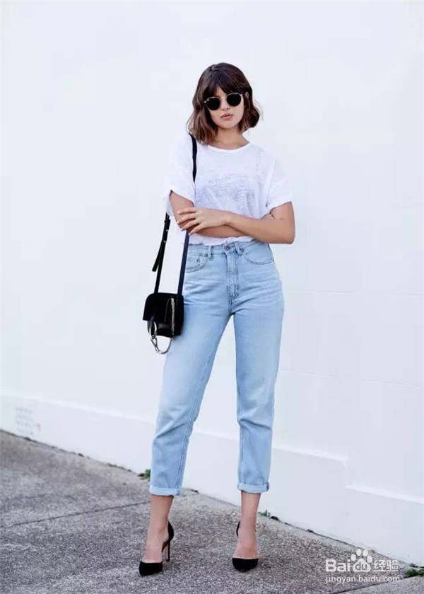 T恤+九分裤,普通女孩也能穿出时尚感!