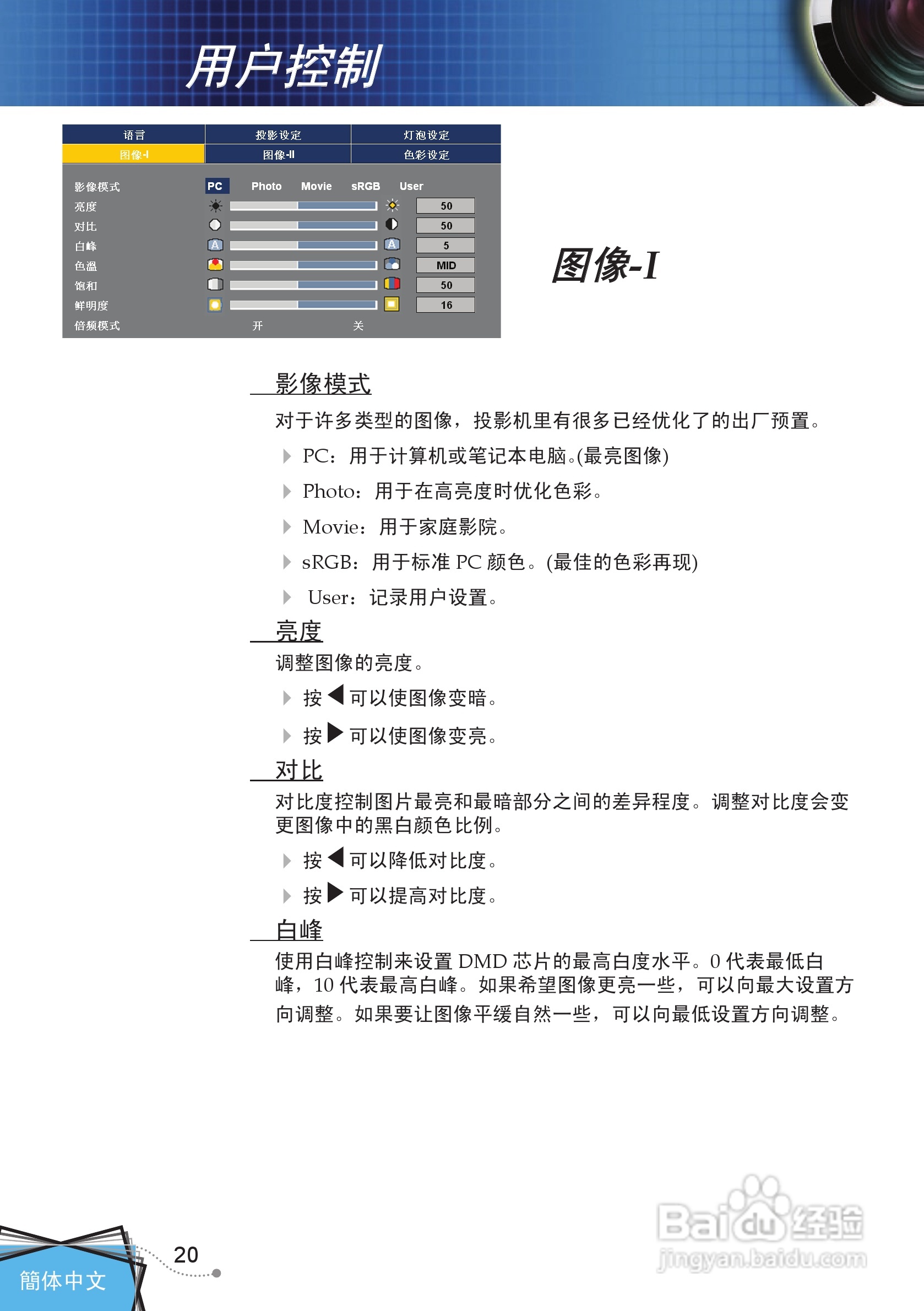 奥图码 DP7249投影机说明书:[3]