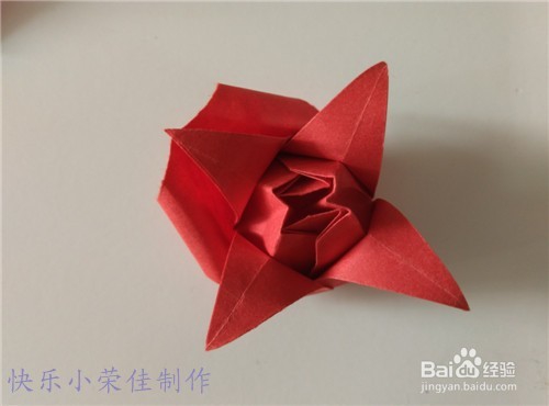 七夕折纸之红玫瑰