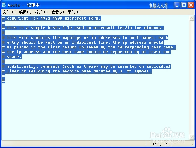 网络应用：[31]hosts文件