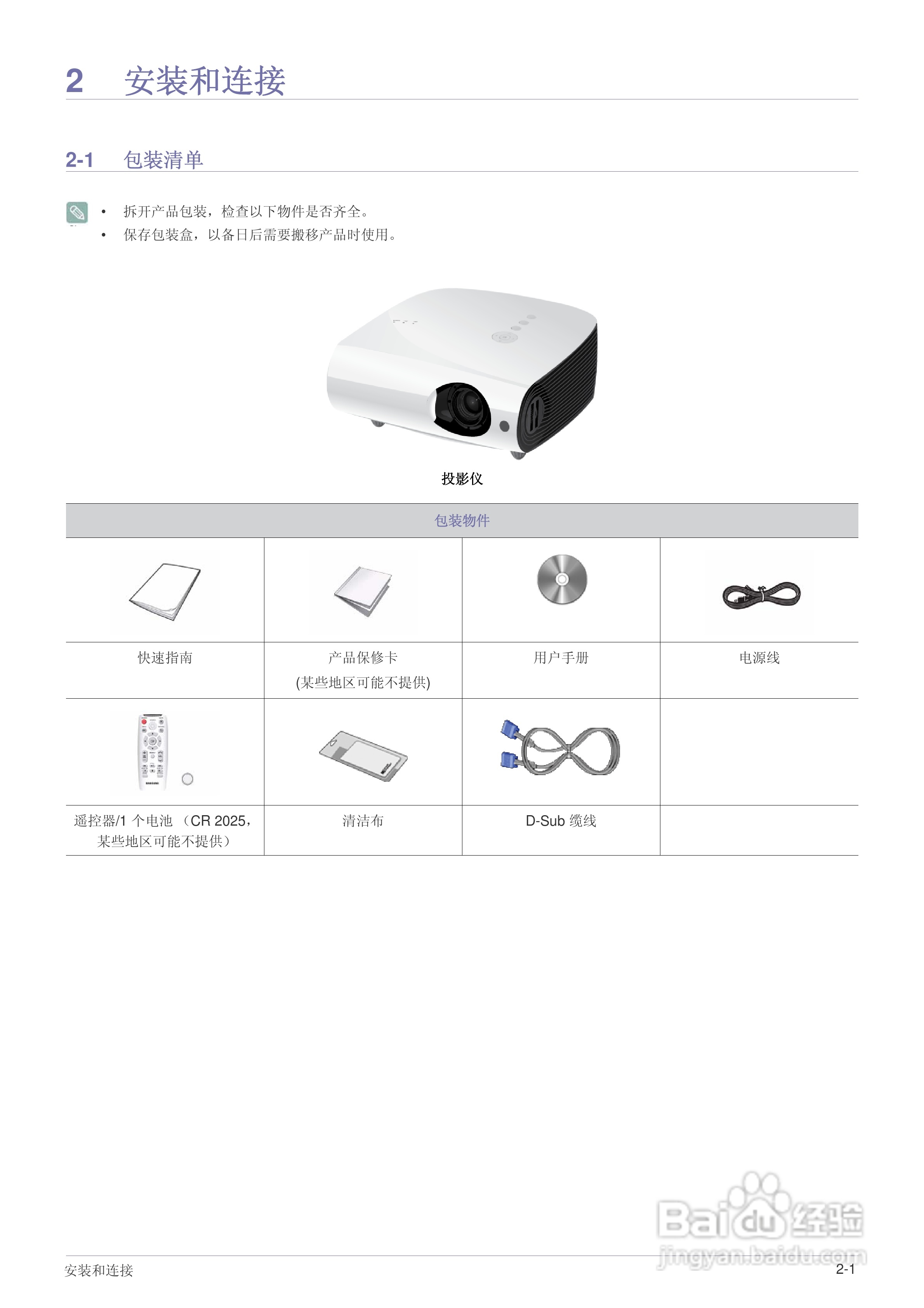 三星SP-L351投影机使用说明书:[1]