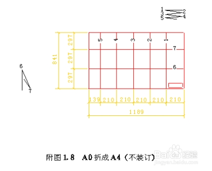 A0、A1、A2、A3图纸折叠方法