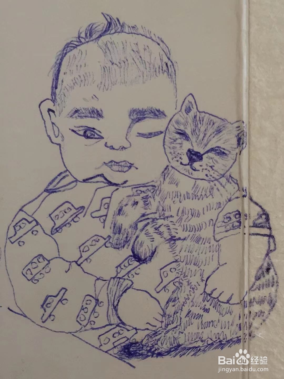 插画教程之侄子帅帅和小猫咪
