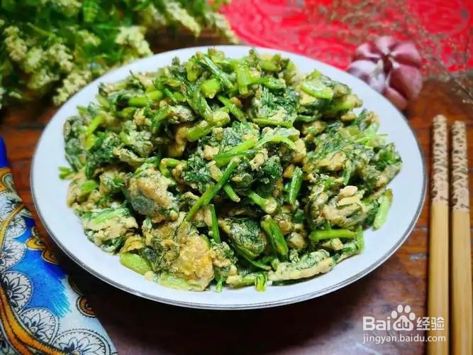 小茴香炒野鸡蛋