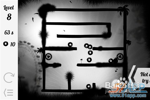 《重力逃生》：黑白水墨画风益智游戏